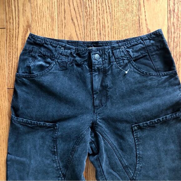 Free People We The Free Supersonic Slim Barrel Black Jeans Women’s Size 8 NWOT - Picture 5 of 14